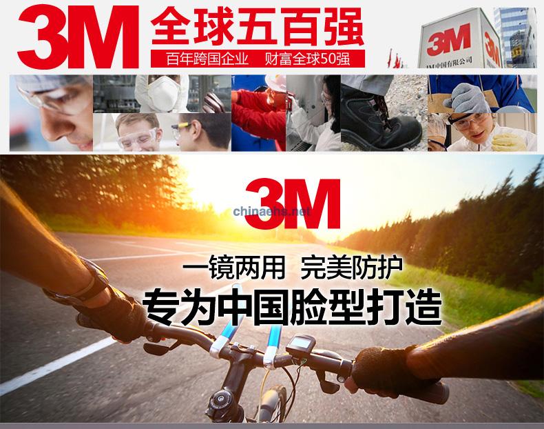 3M 12308 中國款一鏡兩用型防護眼鏡（無色鏡片，防霧）